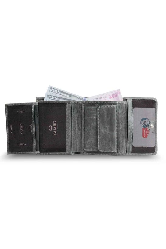 Guard Crazy Gray Women's Wallet With Coin Compartment