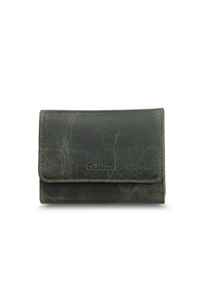 Guard Crazy Green Women's Wallet With Coin Compartment - Thumbnail