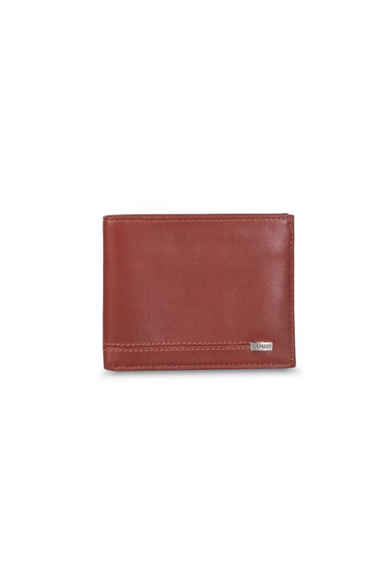 Guard Tan Leather Men's Wallet with Coin Entry