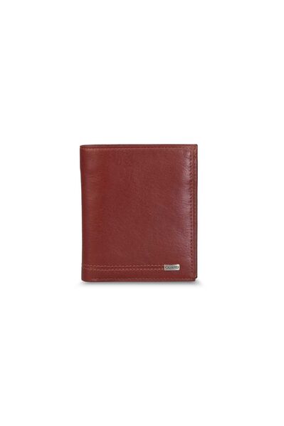 Guard Tan Leather Vertical Men's Wallet with Coin Entry - Thumbnail