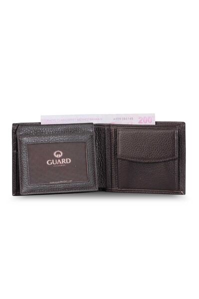 Guard - Guard Coin Compartment Brown Leather Horizontal Men's Wallet (1)