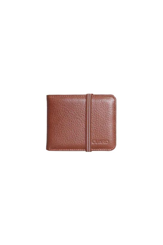 Guard Elastic Sport Genuine Leather Tan Wallet