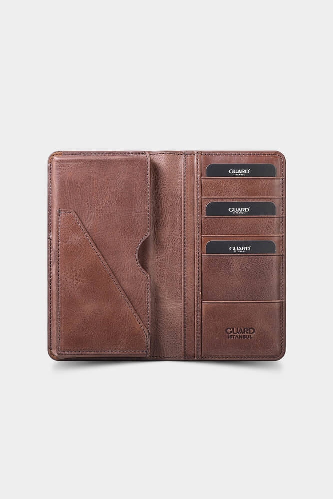 Guard Gift / Souvenir Antique Brown Portfolio - Wallet Set