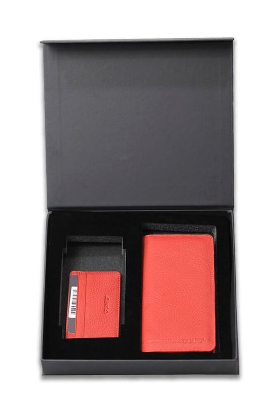 Guard Gift / Souvenir Red Portfolio - Card Holder Set