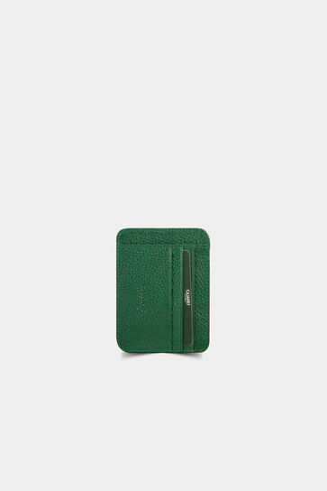 Guard Green Leather Card Holder - Thumbnail
