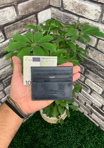 Guard - Guard Grey Camouflage Leather Card Holder (1)
