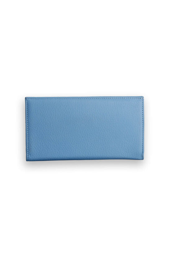 Guard Ice Blue Leather Women's Wallet with Phone Entry