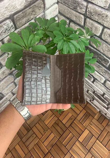 Guard - Guard Kahverengi Croco Pasaport Kılıfı (1)