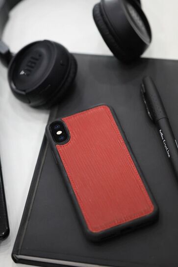 Guard - Guard Kırmızı Deri iPhone X / XS Kılıfı (1)