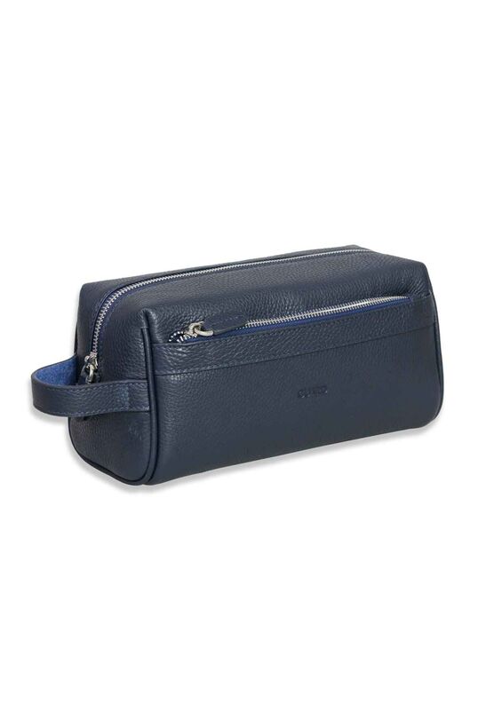 Guard Lacivert Çift Bölmeli Hakiki Deri Unisex El Çantası