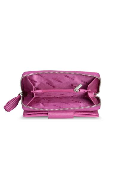 Guard Small Size Pink Leather Women's Wallet - Thumbnail