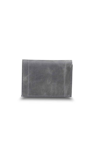 Guard - Guard Minimal Antique Gray Leather Men's Wallet (1)
