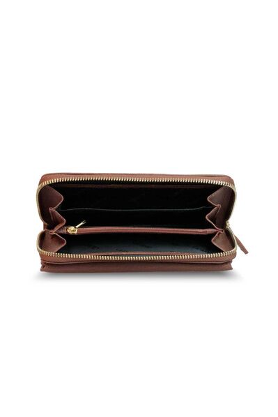 Guard Matte Tan Leather Women's Wallet - Thumbnail