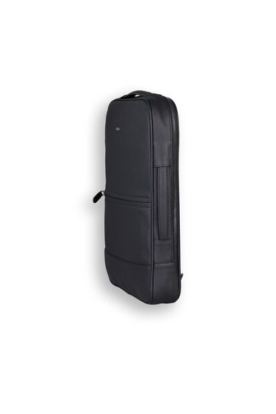 Guard - Guard Matte Black Genuine Leather Slim Backpack and Handbag (1)