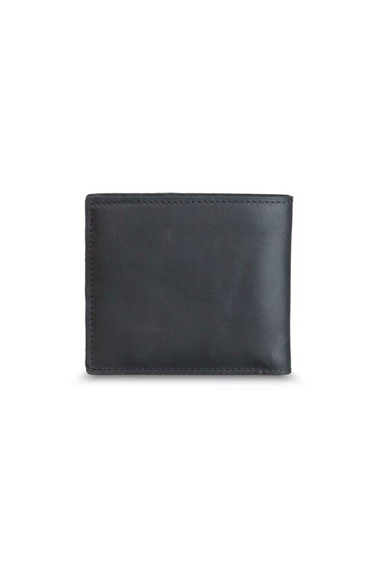 Guard Matte Black Red Handmade Leather Men's Wallet