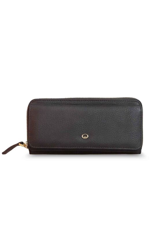 Guard Matte Brown Leather Women's Wallet