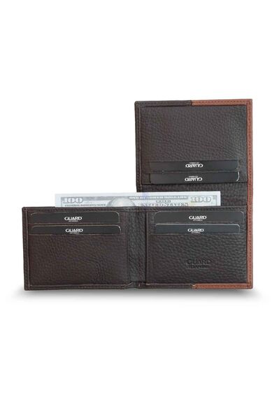 Guard Matte Tan - Brown Leather Men's Wallet - Thumbnail