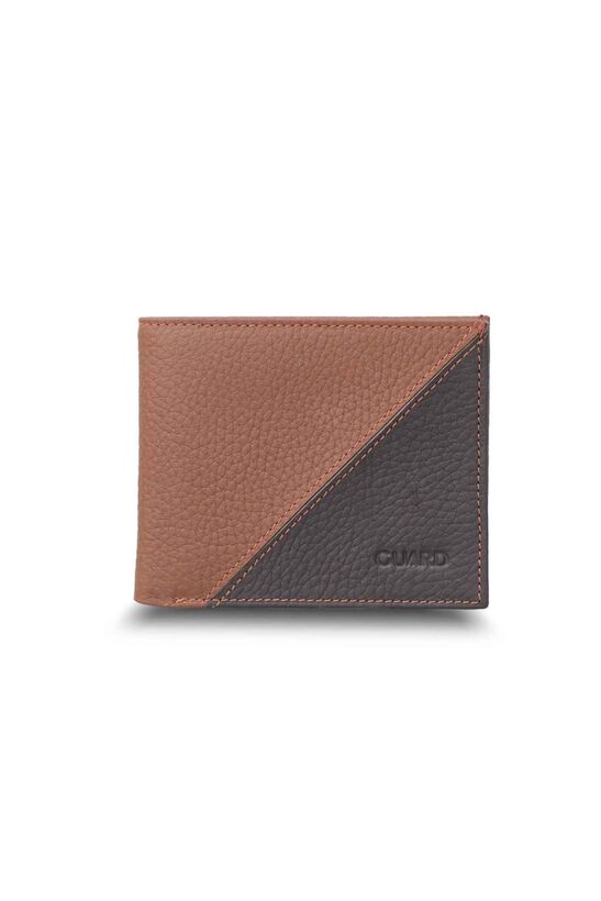 Guard Matte Brown - Brown Horizontal Leather Wallet