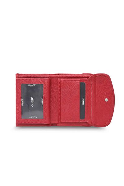 Guard Red Coin Compartment Women's Wallet - Thumbnail