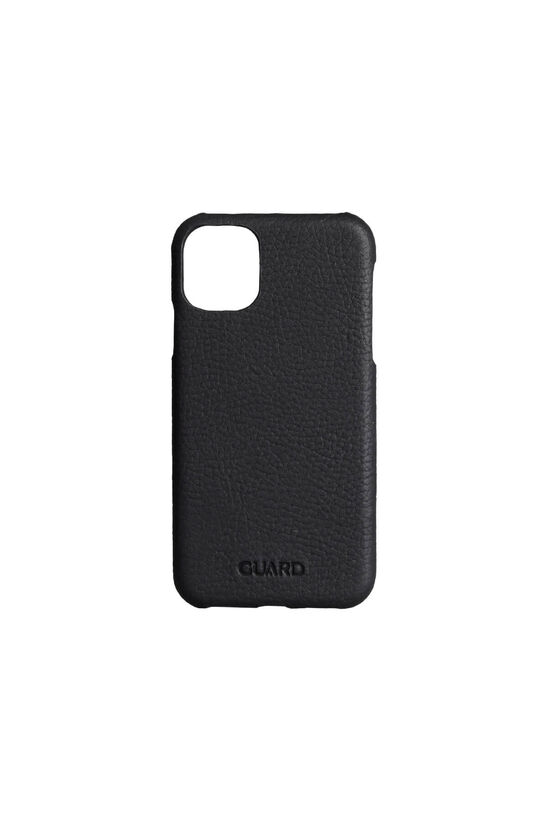Guard Matte Black iPhone 11 Genuine Leather Phone Case