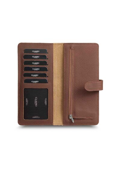 Guard - Guard Matte Tan Leather Phone Wallet with Card and Money Compartment (1)