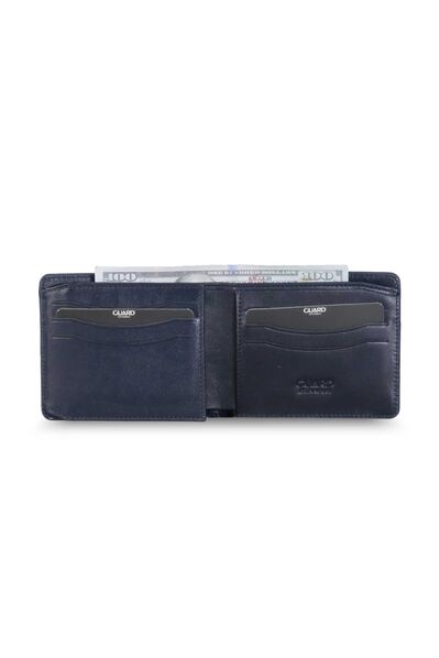 Guard - Guard Navy Blue Leather Men's Wallet (1)