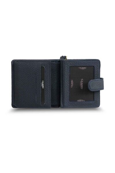 Guard - Guard Navy Blue Multi-Compartment Stylish Leather Women's Wallet (1)