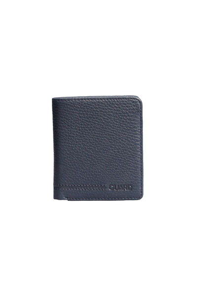 Guard Navy Blue Minimal Sport Leather Men's Wallet - Thumbnail