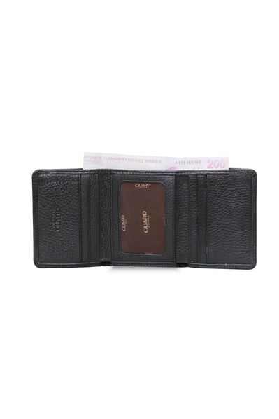 Guard - Guard Black Folding Leather Men's Wallet (1)