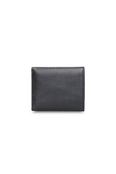 Guard Black Folding Leather Men's Wallet - Thumbnail