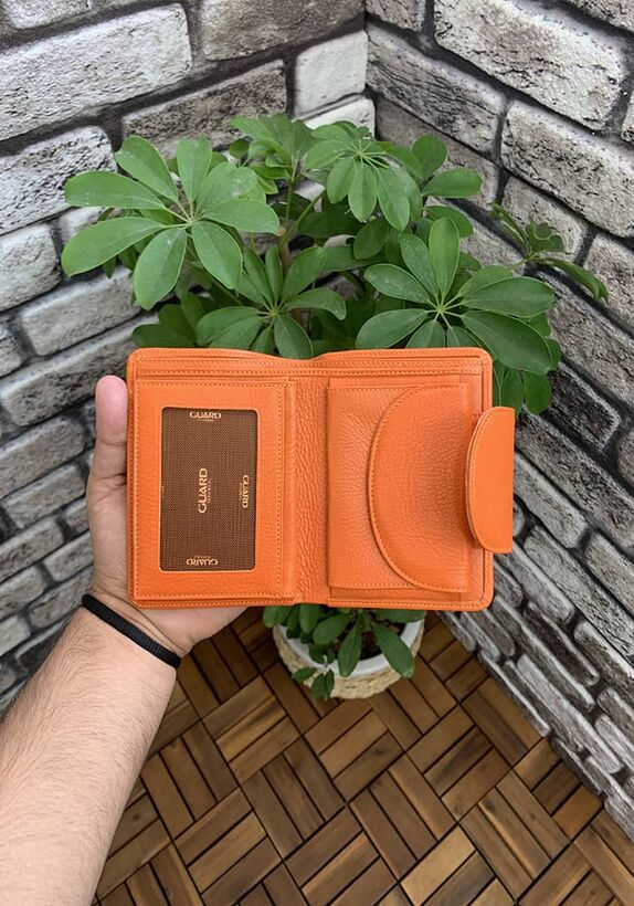 Guard Orange Leather Women's Wallet