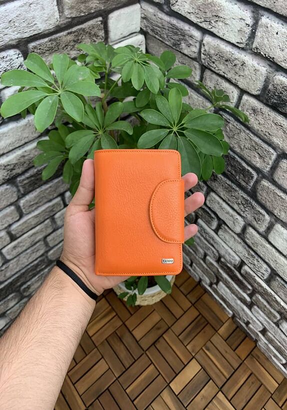 Guard Orange Leather Women's Wallet
