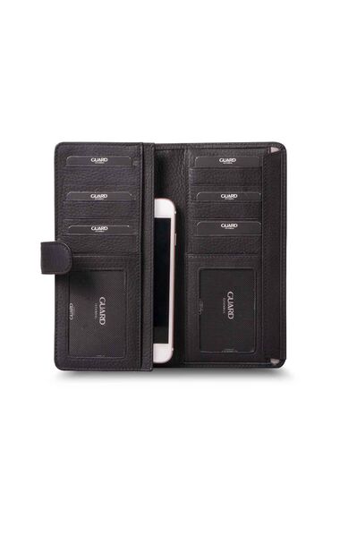 Guard - Guard Covered Leather Hand Portfolio with Telephone Port-Black (1)