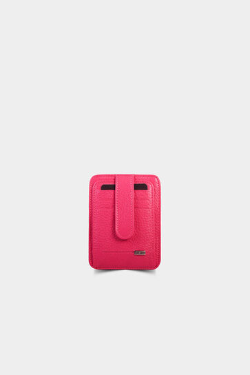 Guard Pink Leather Card Holder - Thumbnail