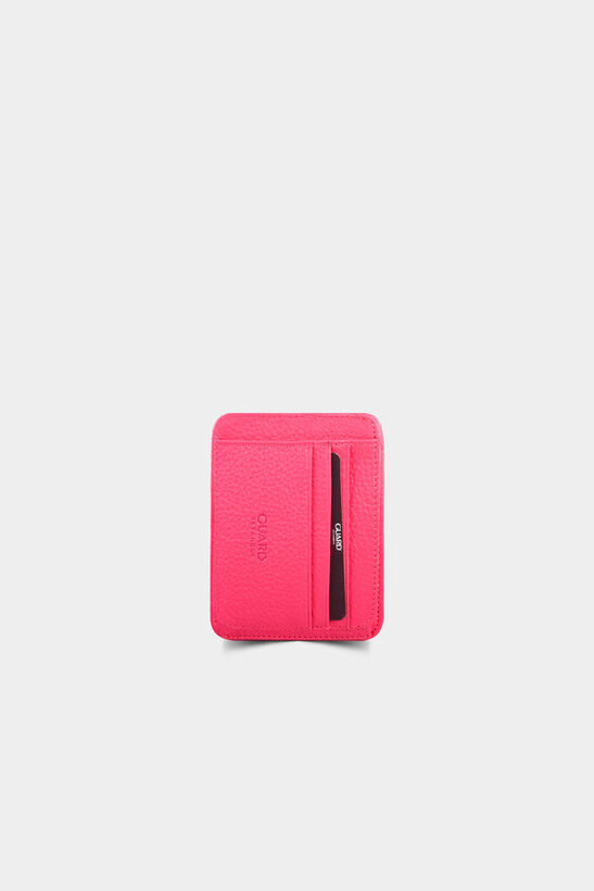 Guard Pink Leather Card Holder
