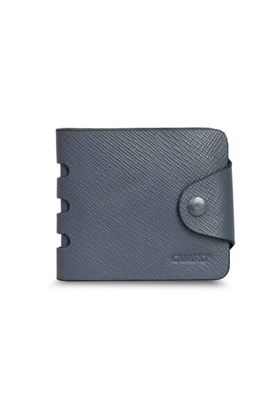 Guard Flip Sport Leather Horizontal Men's Wallet - Gray - Thumbnail