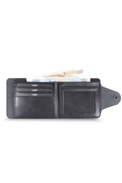Guard - Guard Flip Sport Leather Horizontal Men's Wallet - Black (1)
