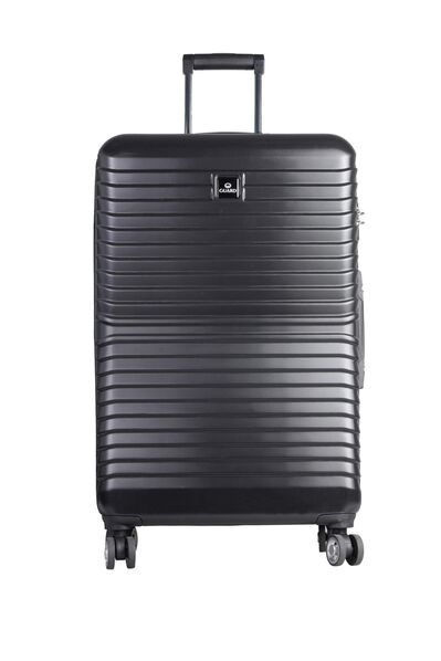 Guard Polypropylene Unbreakable Black Travel Suitcase Set of 3 - Thumbnail