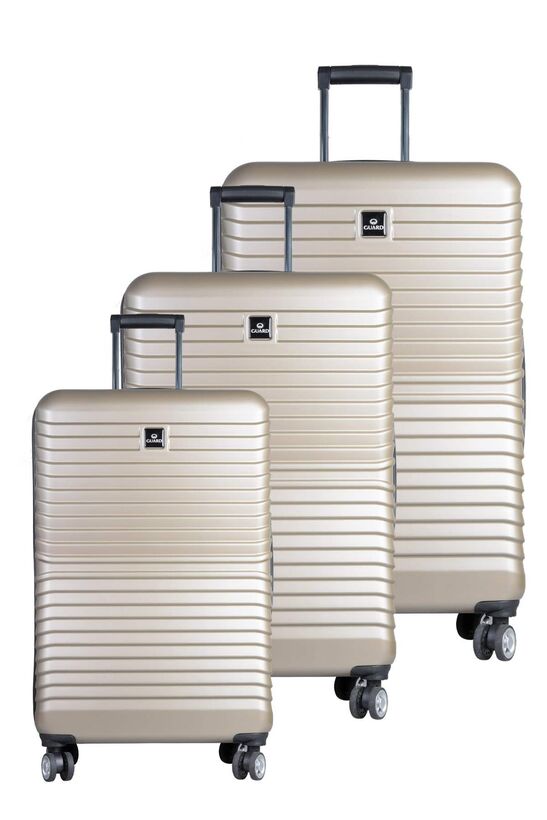 Guard Polypropylene Unbreakable Bronze Travel Luggage Set of 3 Travel