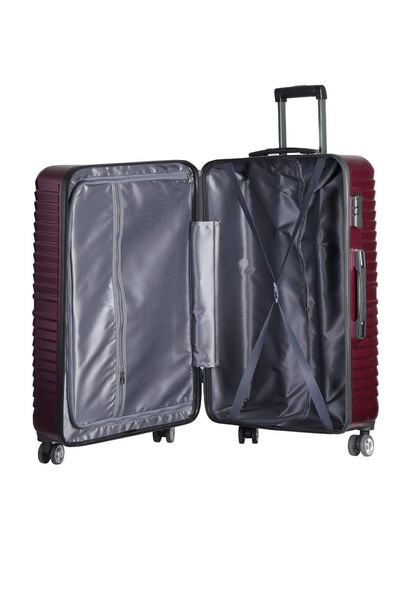 Guard Polypropylene Unbreakable Claret Red Travel Suitcase Set of 3 - Thumbnail