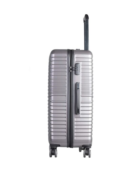 Guard Polypropylene Unbreakable Gray Travel Suitcase Set of 3