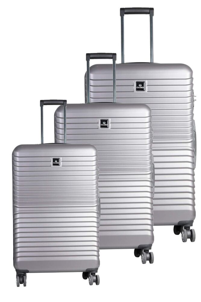Guard Polypropylene Unbreakable Gray Travel Luggage Set of 3 Travel Suitcase Prices Guard