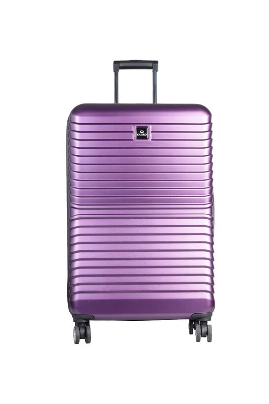Guard Polypropylene Unbreakable Plum Travel Suitcase Set of 3