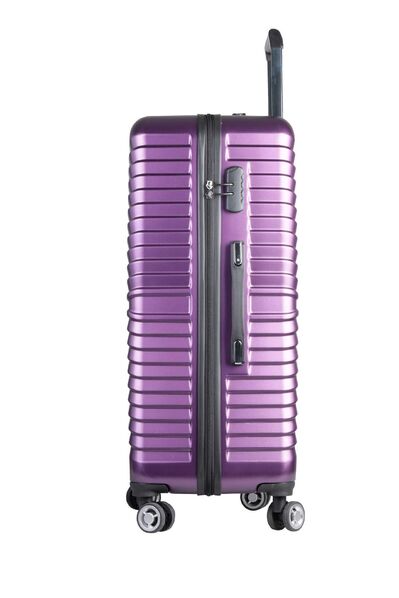 Guard Polypropylene Unbreakable Plum Travel Suitcase Set of 3 - Thumbnail
