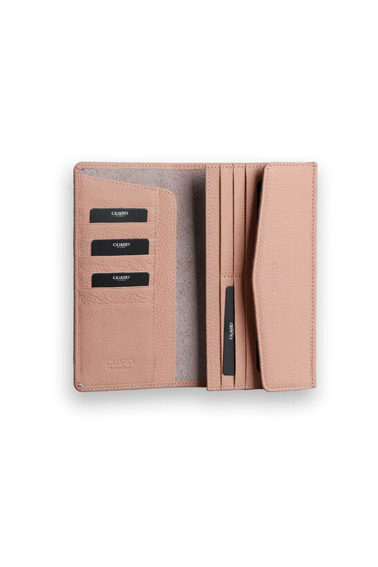 Guard Powder Leather Women's Wallet with Phone Entry