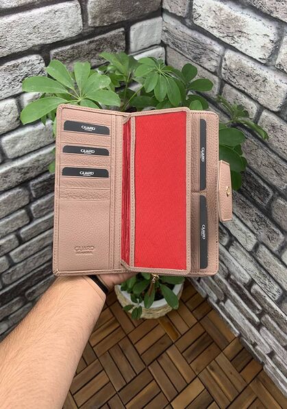 Guard Powder Zippered and Leather Pleated Hand Portfolio - Thumbnail