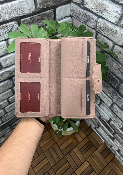 Guard Powder Zippered and Leather Pleated Hand Portfolio - Thumbnail