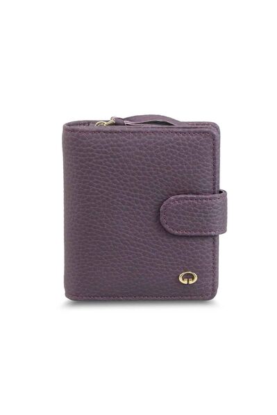 Guard Purple Multi-Compartment Stylish Leather Women's Wallet - Thumbnail