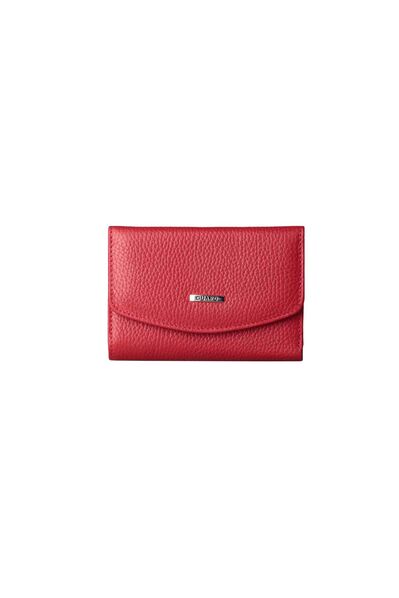 Guard Multi-Compartment Red Women's Leather Wallet - Thumbnail