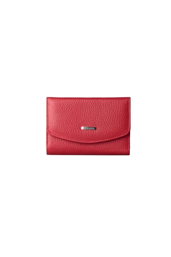 Guard Multi-Compartment Red Women's Leather Wallet